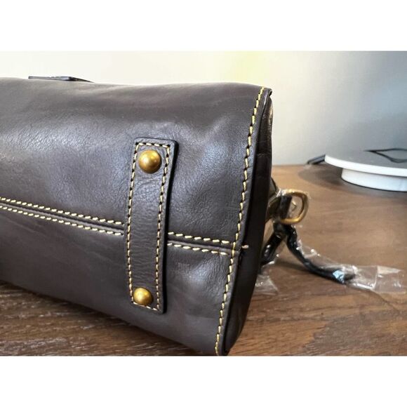 Dooney & Bourke Florentine Leather Cameron In color Charcoal - Picture 9 of 14